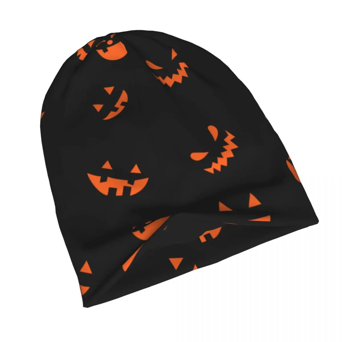 Halloween Pumpkin Bonnet Hat Goth Outdoor Skullies Beanies Hat for Men Women Knit Hat Spring Multifunction Cap