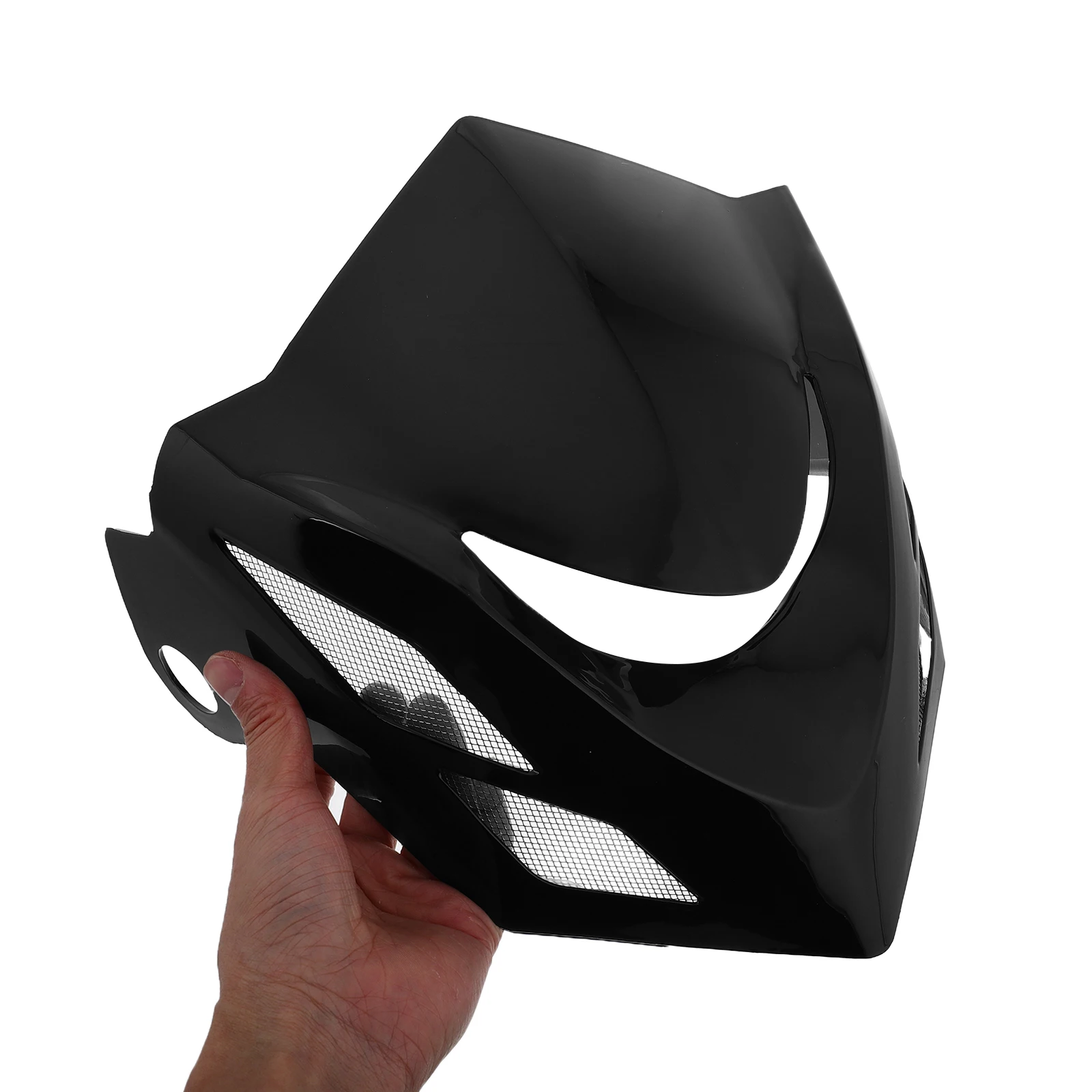 

Universal Windscreen Wind Deflector Headlight Protection Durable Abs Motorcycle Windshield Enhanced Visibility Compatible For
