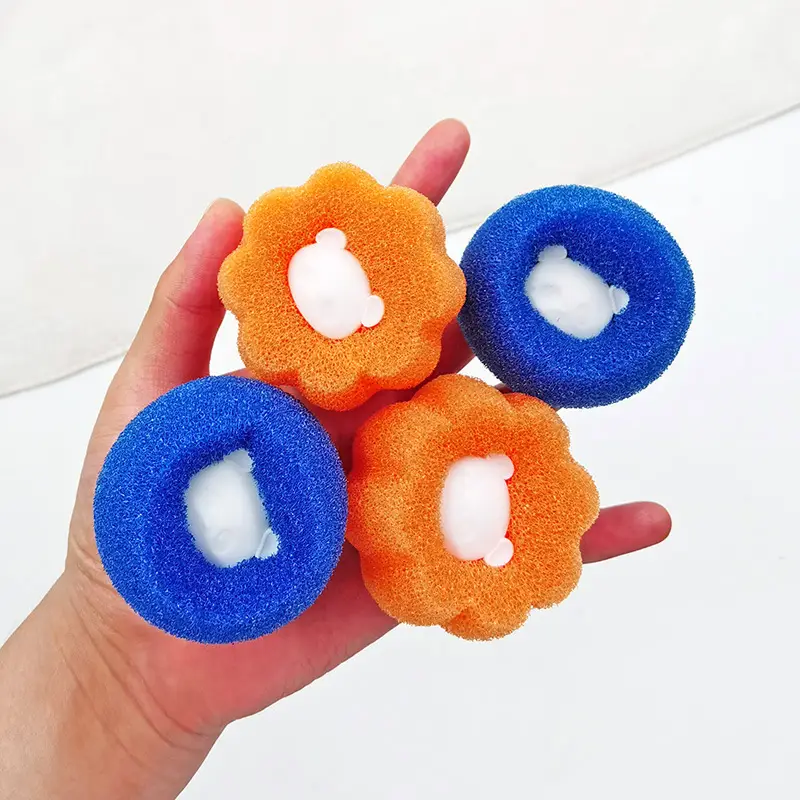 Pet Hair Remover Reusable Ball Wool Sticker Cat Hair Remover Pet Fur Lint Catcher Cleaning Tools Laundry Washing Machine Filter - 4