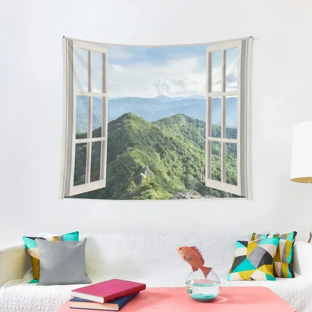 

Appalachian Mountains Window Tapestry Decoration Aesthetic Decoration Pictures Room Wall Tapestry