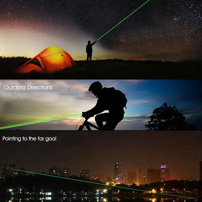 Laser Pointer High Power Fire Military Burning Green Light Visible Beam Powerful Hunting Accessories Cat Toy Torch Laser Pen