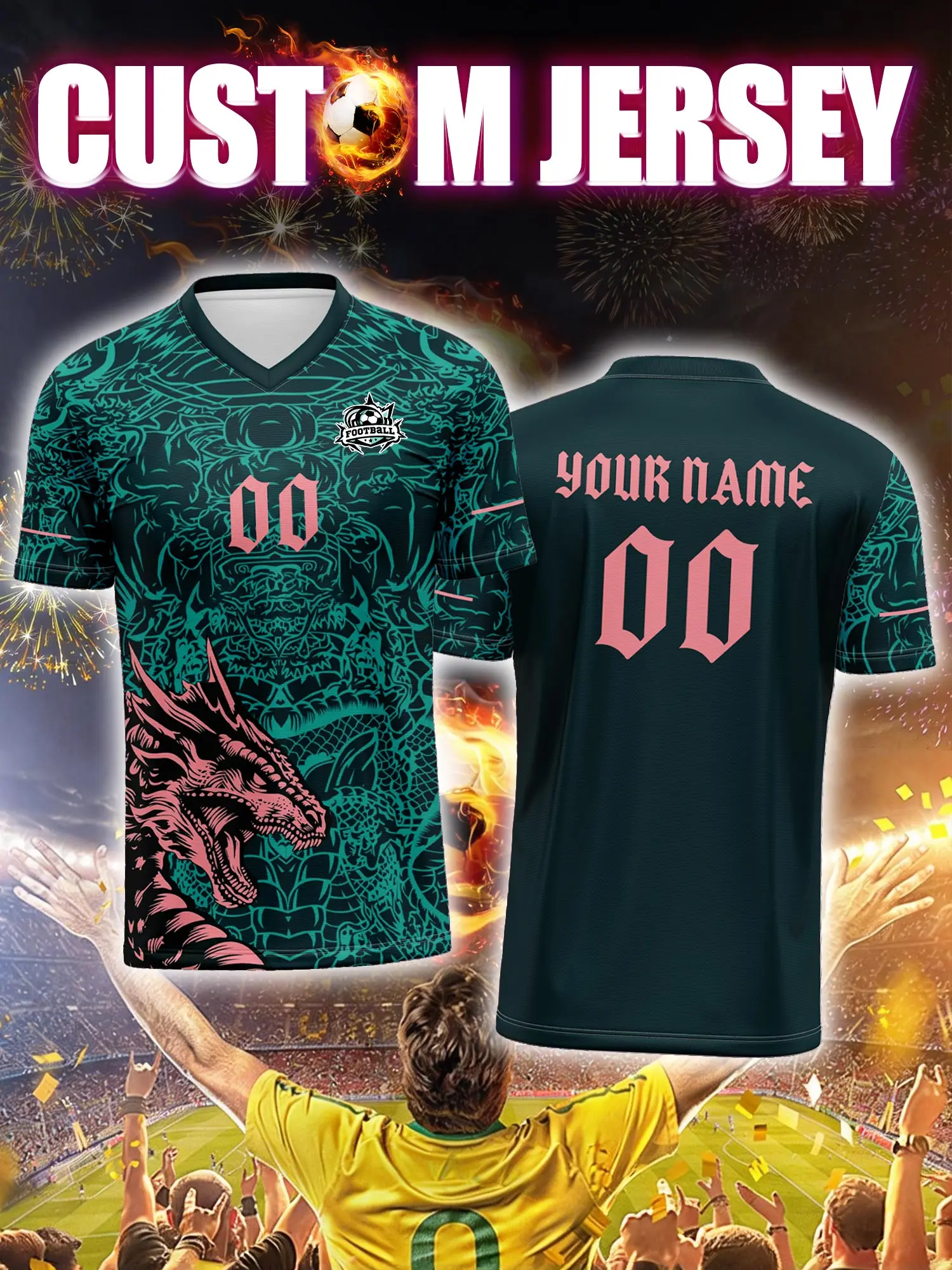 

Футбольная форма на заказ с индивидуальным изображением, номером и именем, одежда для тренировок и соревнований для профессиональных спортсменов.