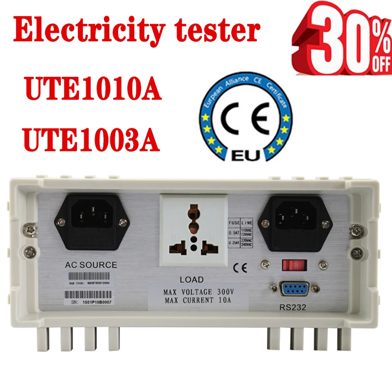 

UTE1003A/UTE1010A Intelligent power meter Digital power meter electrical parameter tester