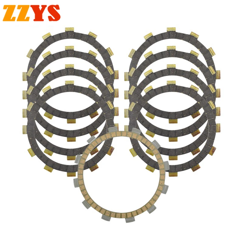 Motorcycle Friction Clutch Plate Kit For Yamaha FZR1000 2LA 87-88 FZR1000R Exup FZR 89-95 GTS1000A 4BH GTS1000 GTS 1000 93-99