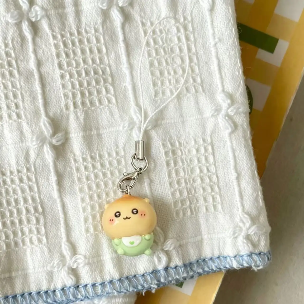 Kawaii Tiny Resin Pendant Cute Baby Outfit Usagi Hachiware Phone Lanyard Mini Keychain Small Bag Charm for Girls Student Gift - view 6