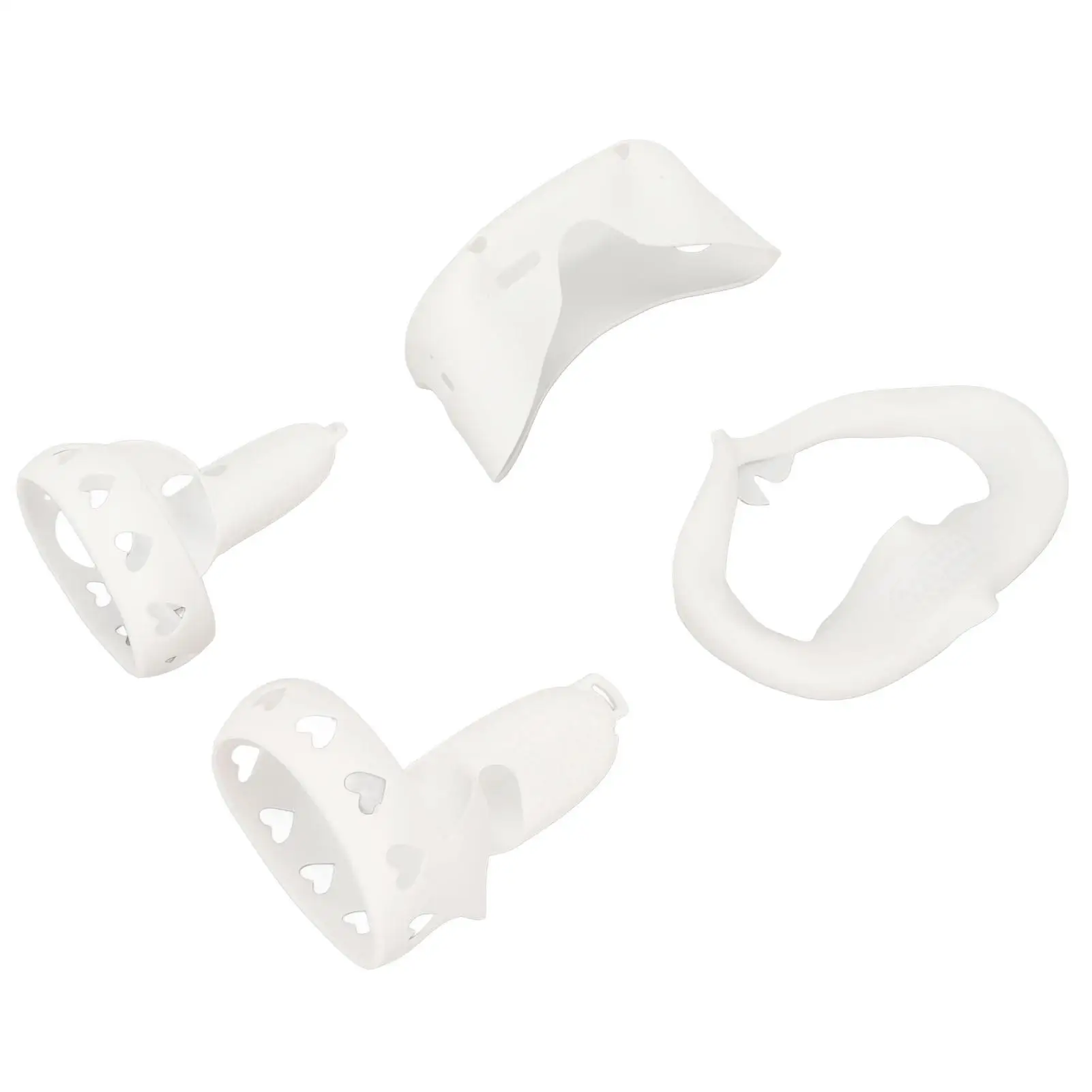 Shockproof Silicone VR Case Cover Set for Quest 2 - Scratch-Resistant Grip Face & Eye Shell Protection