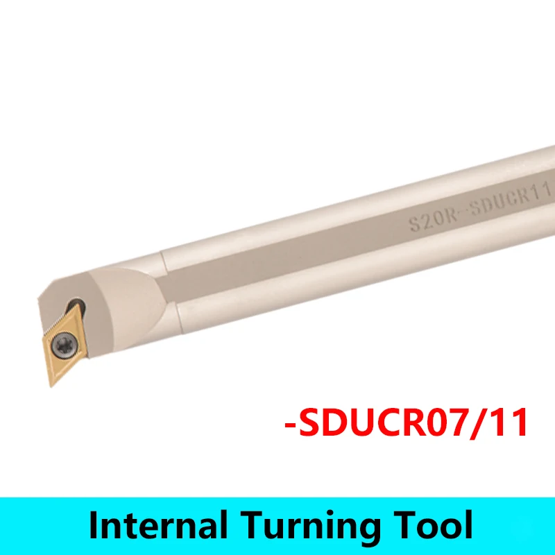 LIHAOPING S10K-SDUCR07 S08K S10K S12M S14N S16Q S20R S25S SDUCR07 SDUCR11 White Nickel Coating Turning Tools SDUCR CNC Cutter