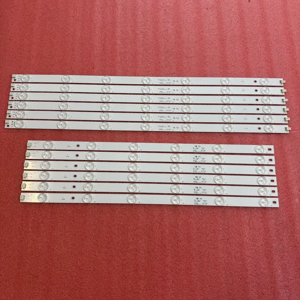 

12pcs/set LED strip for 13LED 50 TV C500U16 E2 A G01 LB C500U14 E4 C G1 DL5 LB LB500U14 50D3000 50D2000 LE50C51S-UD