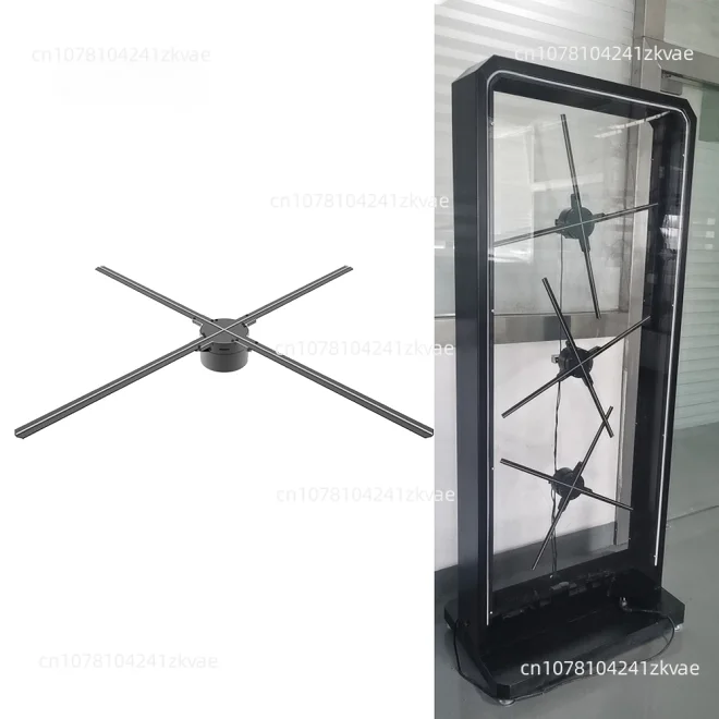 bluetooth video wall panels 65cm sync control hologram screens Advertising equipment 3d fan Hologram display cloud advertising