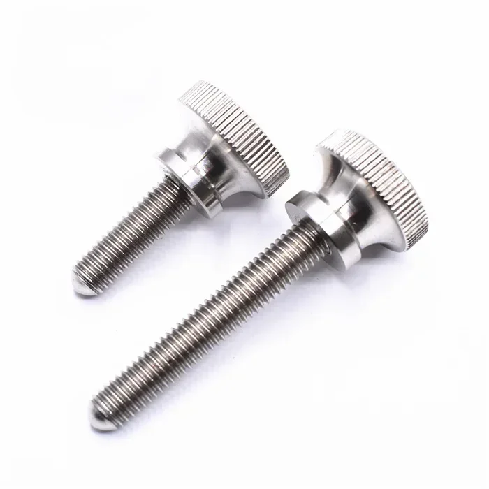 

JVFFNspB 3pcs M6 stainless steel hand screw high head knurled screws adjustment bolt home decoration bolts 35mm-60mm length