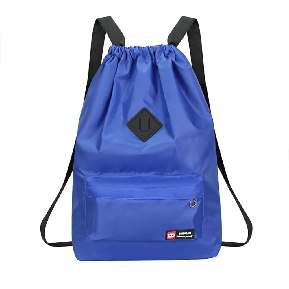 Trendy Nylon Drawstring Backpack 5 Colors Drawstring Versatile Backpack Waterproof Washable School Student Backpack Unisex
