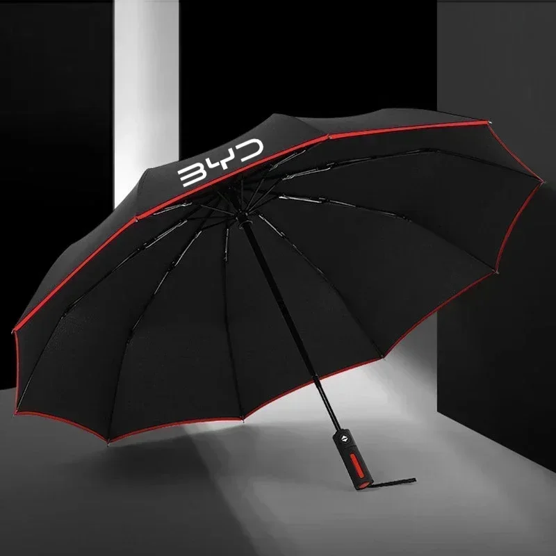 

Car Logo Automatic Folding Windproof Sunshade Umbrella For BYD ATTO 3 Yuan Qin Plusdmi Han EV Dolphin Song Plus Tang Accessories