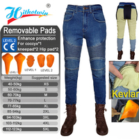 Women Kevlar Motorcycle Jeans Protective Riding Pants Motorbike Trousers Touring Gear Black Moto Pants for Women Safety