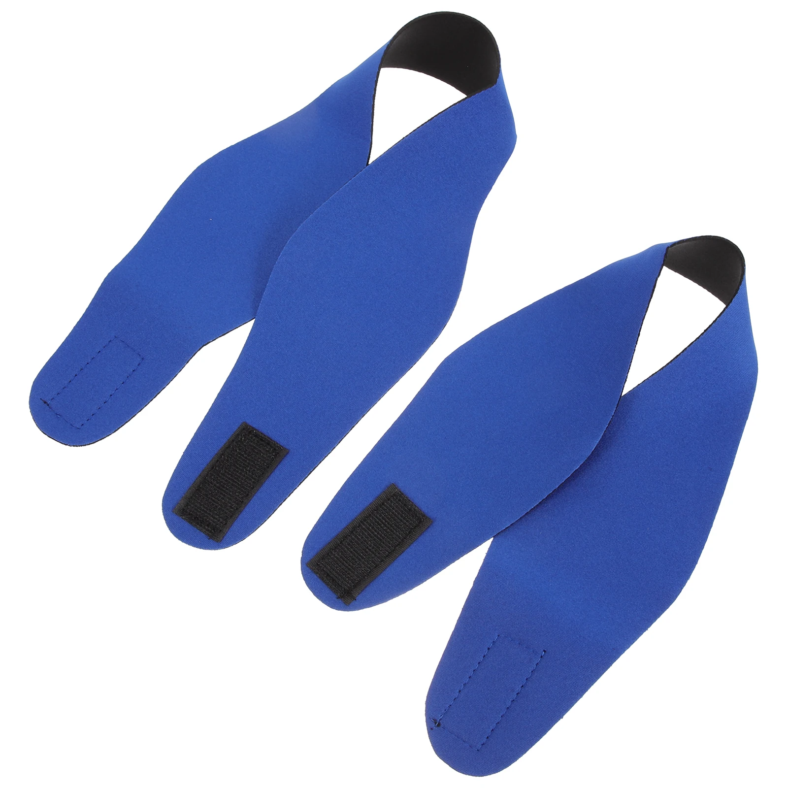 

2pcs Swimming Headband for Adults Children Blue Neoprene Swim Cap Ear Protection Adjustable Elastic Band Fitness Supplies