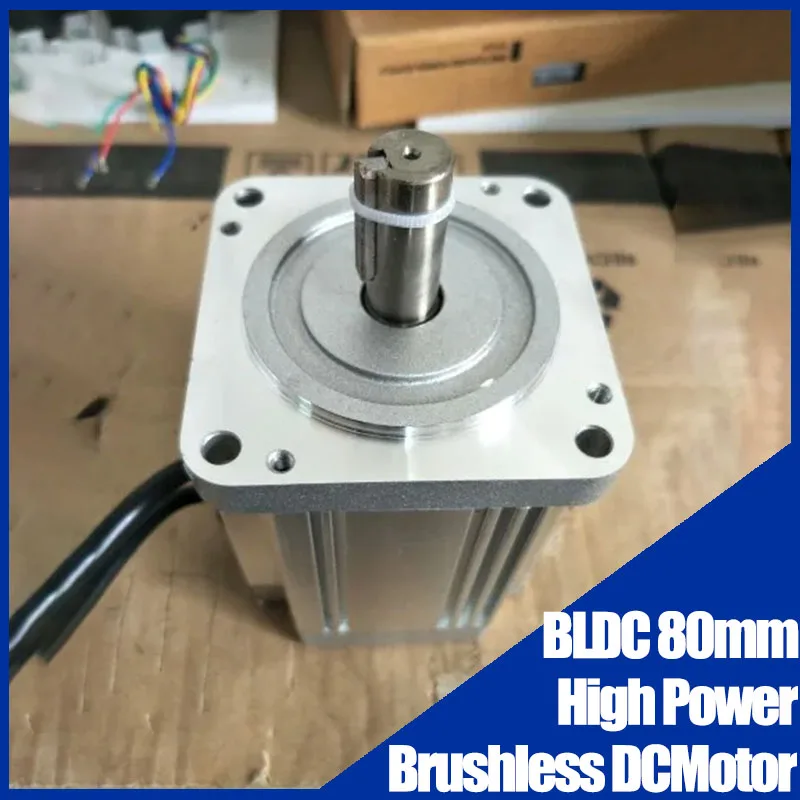 BLDC 80mm High Power Brushless DC Motor (80BL130S55) 310V 1500rpm 550W 3.5N.m  Brushless Motor