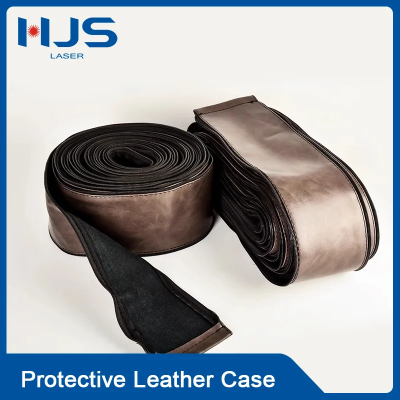 HJS Laser Cowhide Wire Feeder Cable Protective Sleeve - Fireproof Midway Sheath for MIG Welding & Handheld Laser Torch Cables