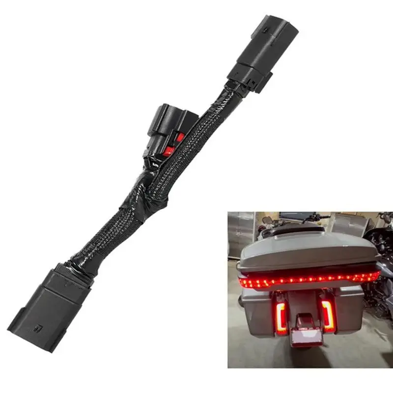 قطع الاتصال السريع 12-Pin إلى 6-Pin Wiring Harness Tour Pack Light لـ Davidson CVO، Road Glide، 67801128 67801129