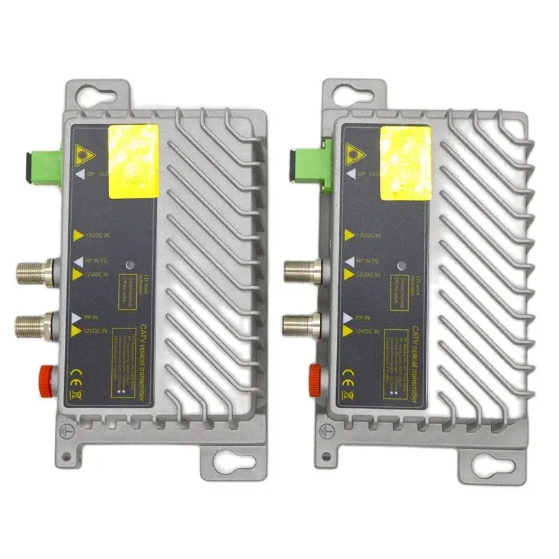 FTTH CATV Mini Optical Transmitter 2 Way Output 10dBm Feed Working Band Optical Input Level 75~85dBuV Relay With AGC Wholesale