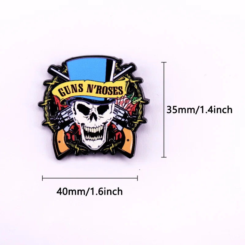 Hard Rock Band Logo Badge Music Album Cover Enamel Pin Fans Gift view 3