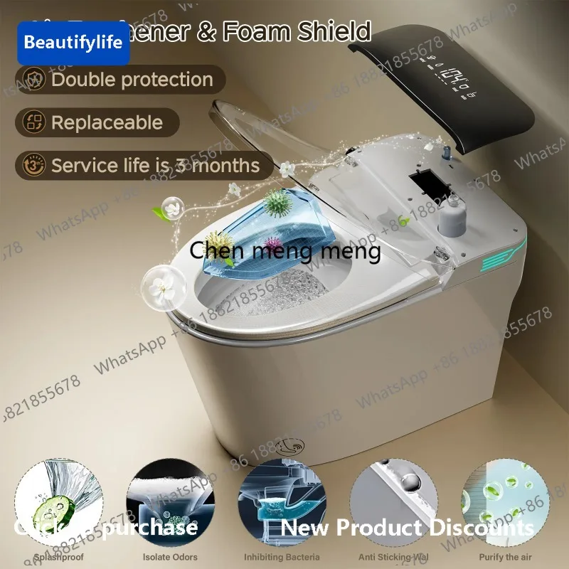 CC 45Elongated Smart Toilet with Bidet Built in,ADA Bidet Height,Foam Dispenser,One-Piece Toilet with Instant Warm Water and Dry