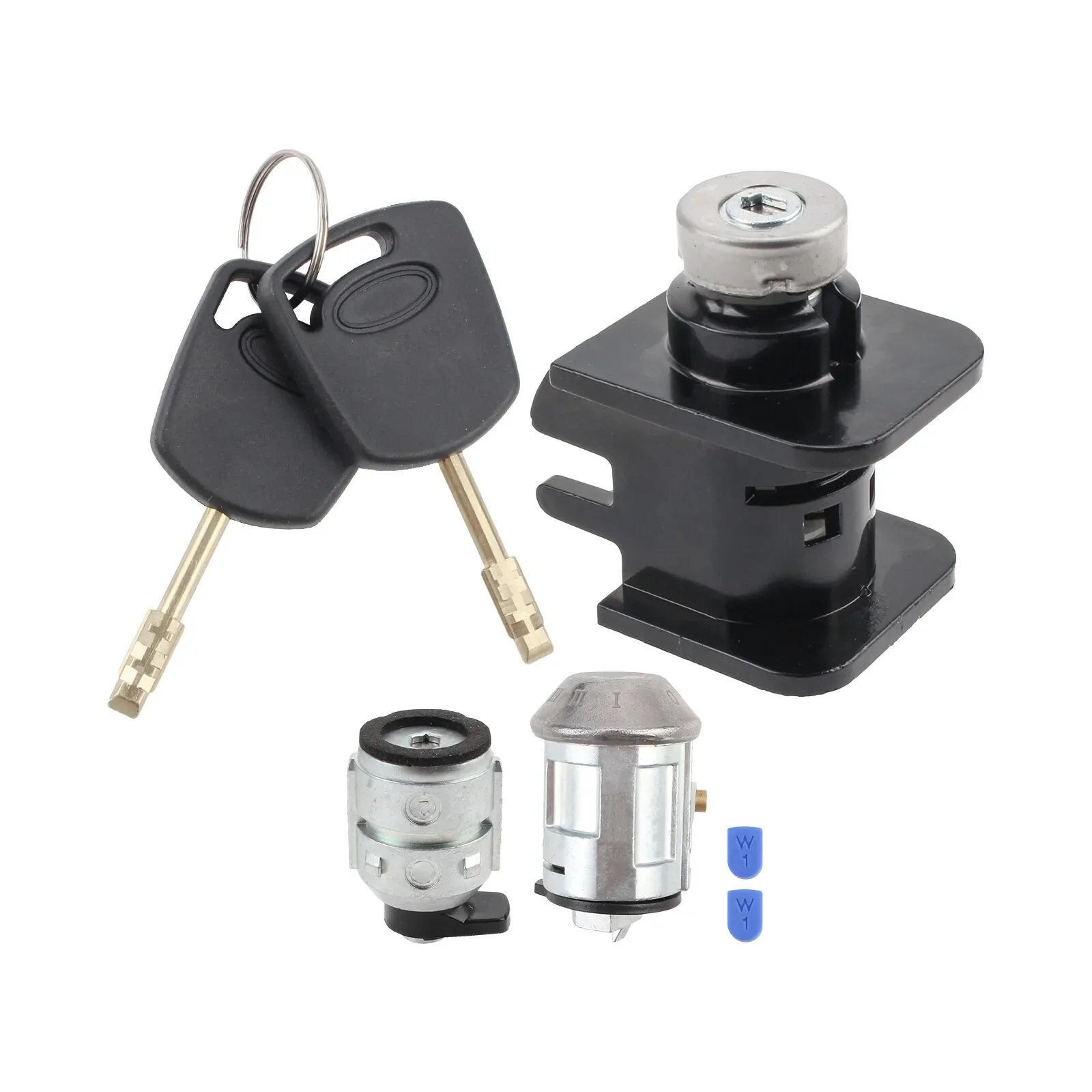 4425134 Прочный левый и правый замок топливной двери капота с 2 ключами, полный комплект замков для Ford Transit Connect Sliver 2002-2013 гг.