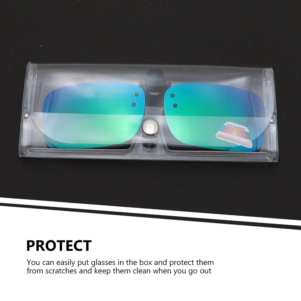 

6 Pcs Glasses Storage Box Clear Eyeglass Case Cases Sunglass Eyeglasses Pouch Hard