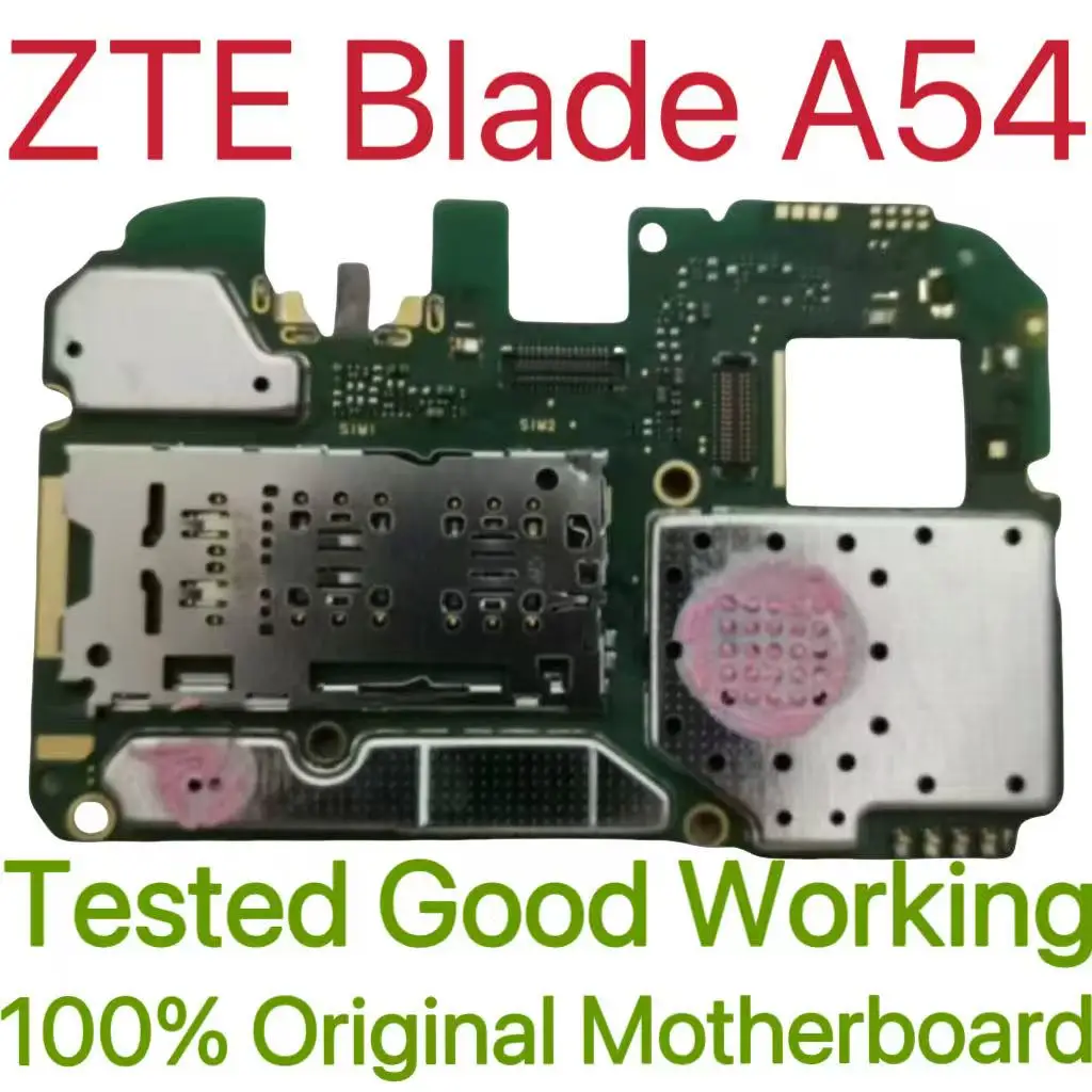 Global Version Original Unlocked Motherboard for ZTE Blade A54 Tested Circuit Plate Main Logic Board for ZTE Blade A54