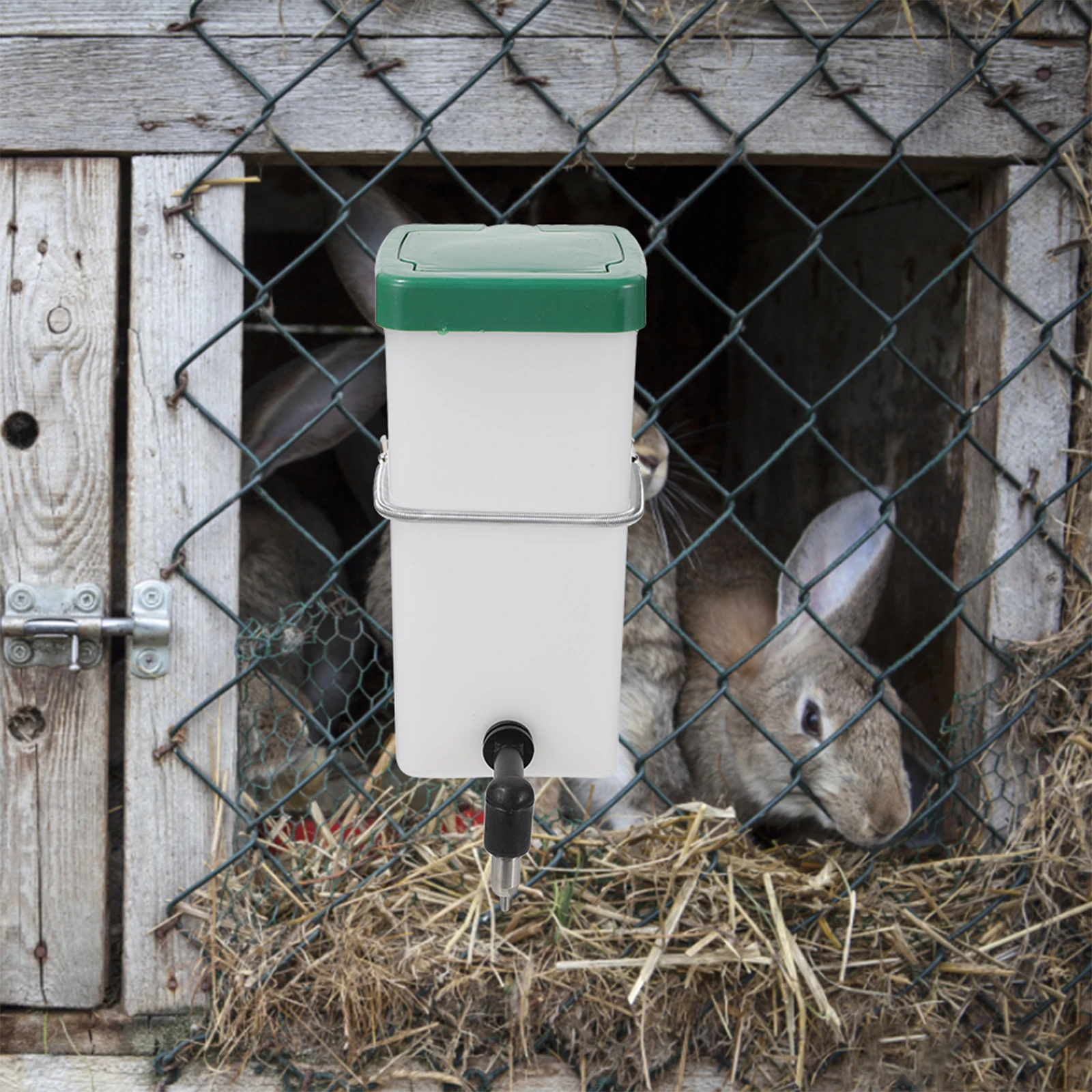 

PVC Pet Water Feeder for Rabbits Small Automatic System Kit Leak Proof Durable Easy Clean Hamster Feeder Bottle