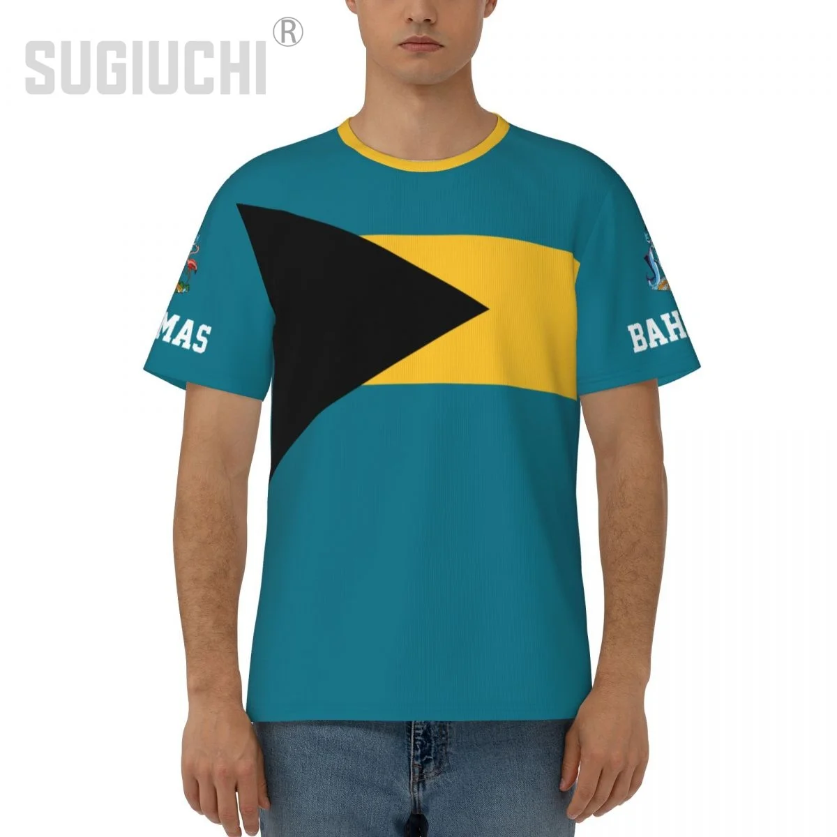 Unisex Nation T-shirt Bahamas Flag Bahamian T-shirts jersey For Men Women Soccer Football Fans Gifts Custom clothes tee