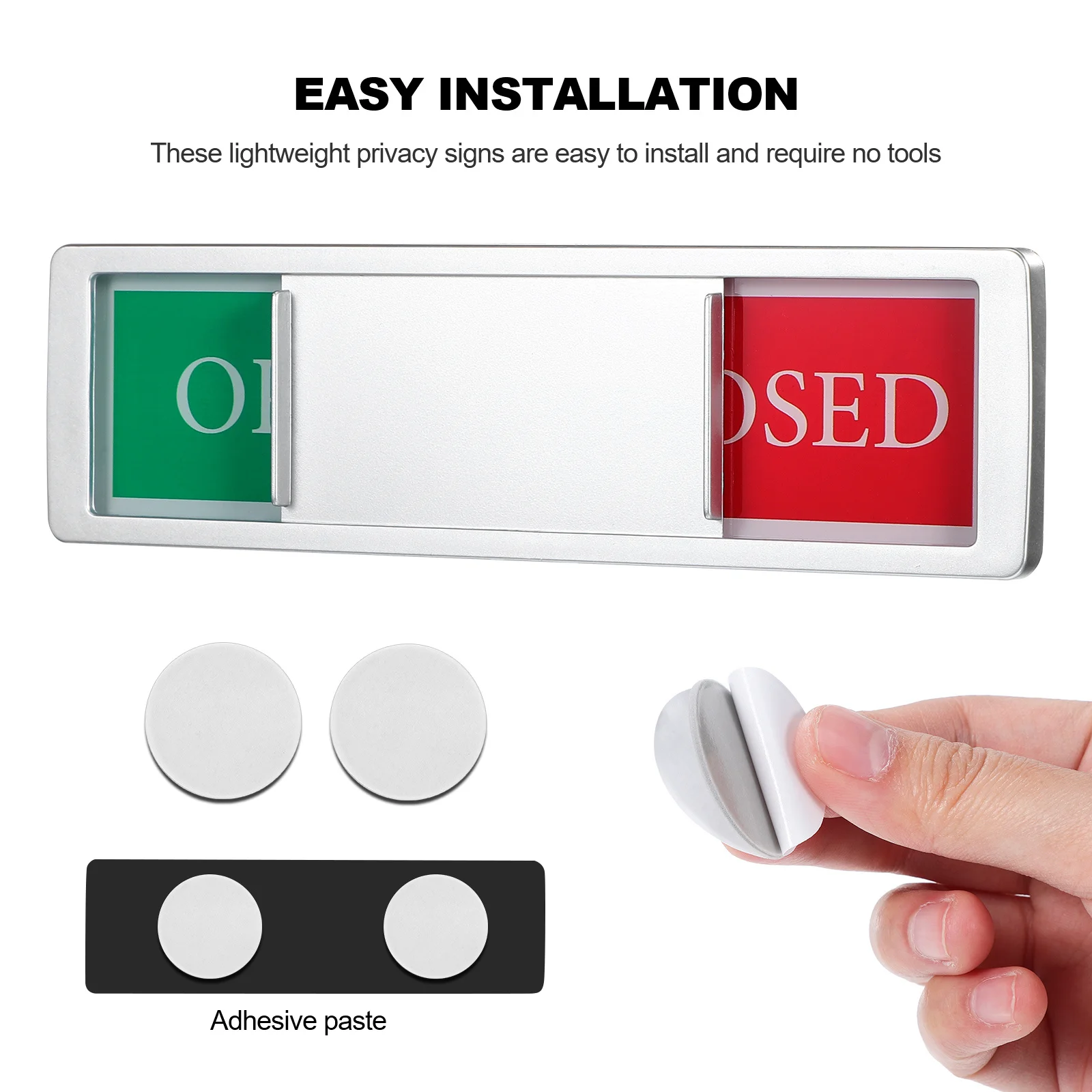 2 Stück magnetisches Geschirrspüler-Schild, verschiebbar, offen, geschlossen, Anzeige, Acryl, ölbeständig, wasserdicht, leicht zu reinigen, großes Display für Zuhause