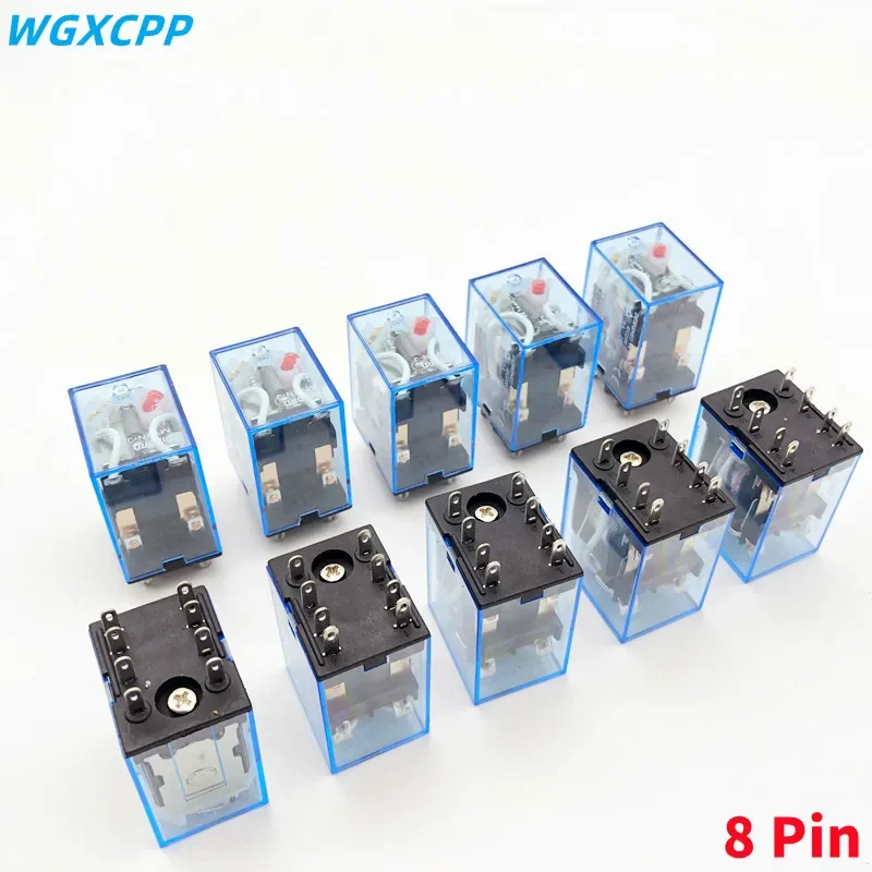 

10 PCS,DPDT,Miniature Coil Generalelectromagnetic Lntermediate Relay Switch,8/11/14 Pin,2NO/2NC,3NO/3NC,4NO/4NC,5A,No Base