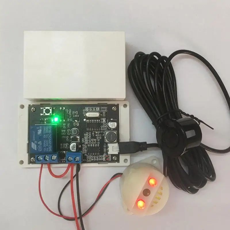 Ultrasonic Ranging Sensor With Buzzer Relay Output Distance Measuring Module Adjustable Range 5cm-500cm Reversing Radar Sensor