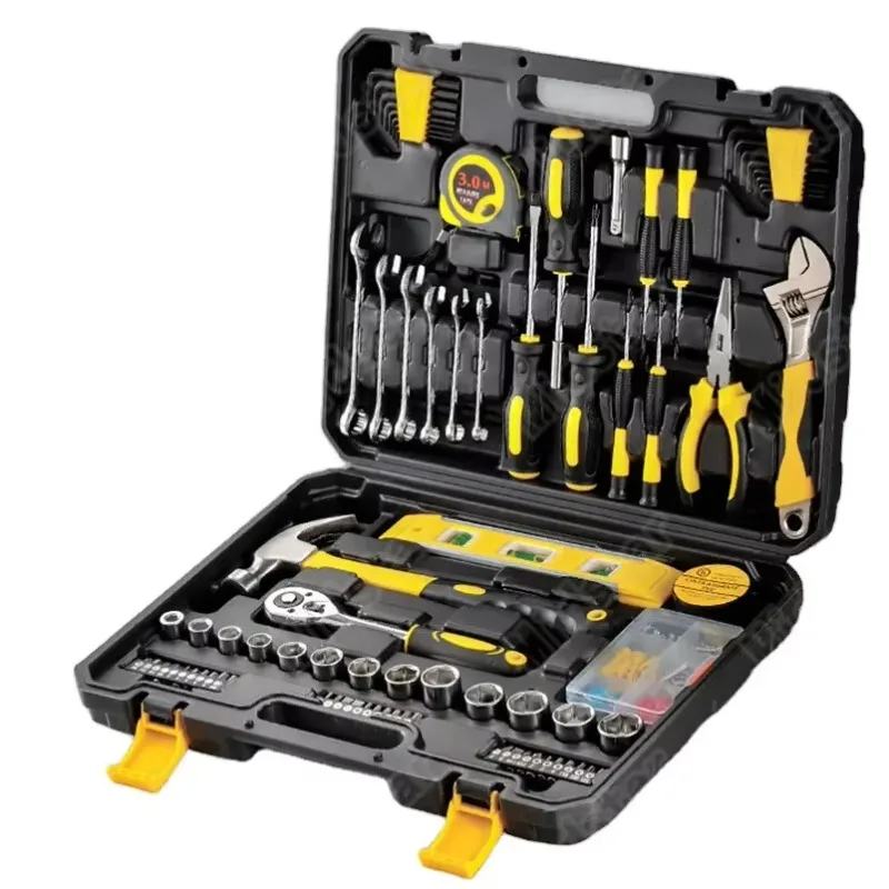108 PCS Professional Hand Tool Set Metal Toolbox for Home Use Carpentry Work and Car Repair