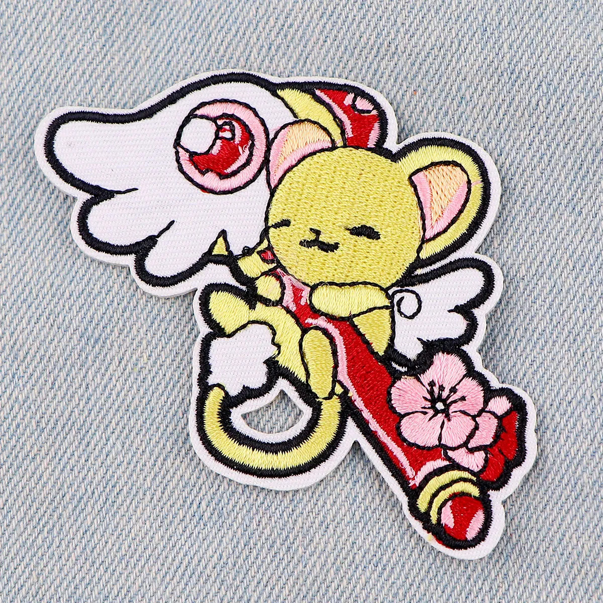 Magical Girl Embroidered Patch Iron On Patches For Clothing Thermoadhesive Patches For Clothes Jackets Jeans Sew DIY Stickers