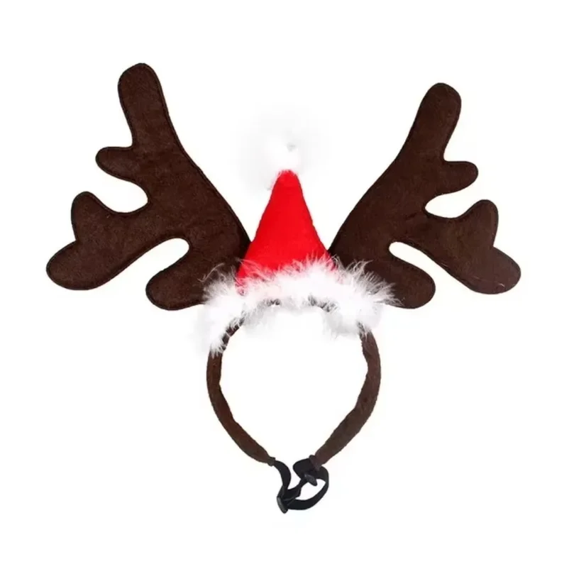 5PCSPet Christmas Reindeer Ant - Reindeer Antlers Headband 评论和价格