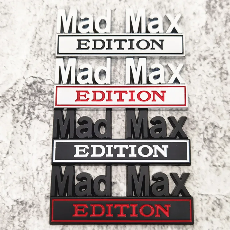

MAD MAX EDITION Metal Sticker for Bike Motorcycle Car Body Decoration Scratch Proof Tail Emblem