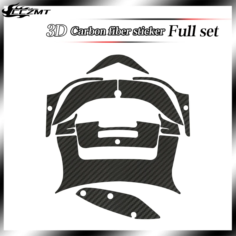 For SYM Fiddle4 Fiddle 5 modified stickers 3D carbon fiber protective stickers decorative stickers decals all car stickers