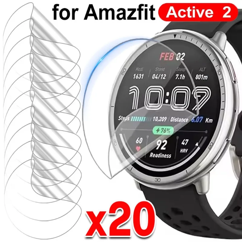 

1/5/10/15/20 шт. защитная пленка для Amazfit Active 2, защитная пленка с изогнутыми краями, мягкая защитная пленка с защитой от царапин, мягкая гидрогелевая пленка из ТПУ