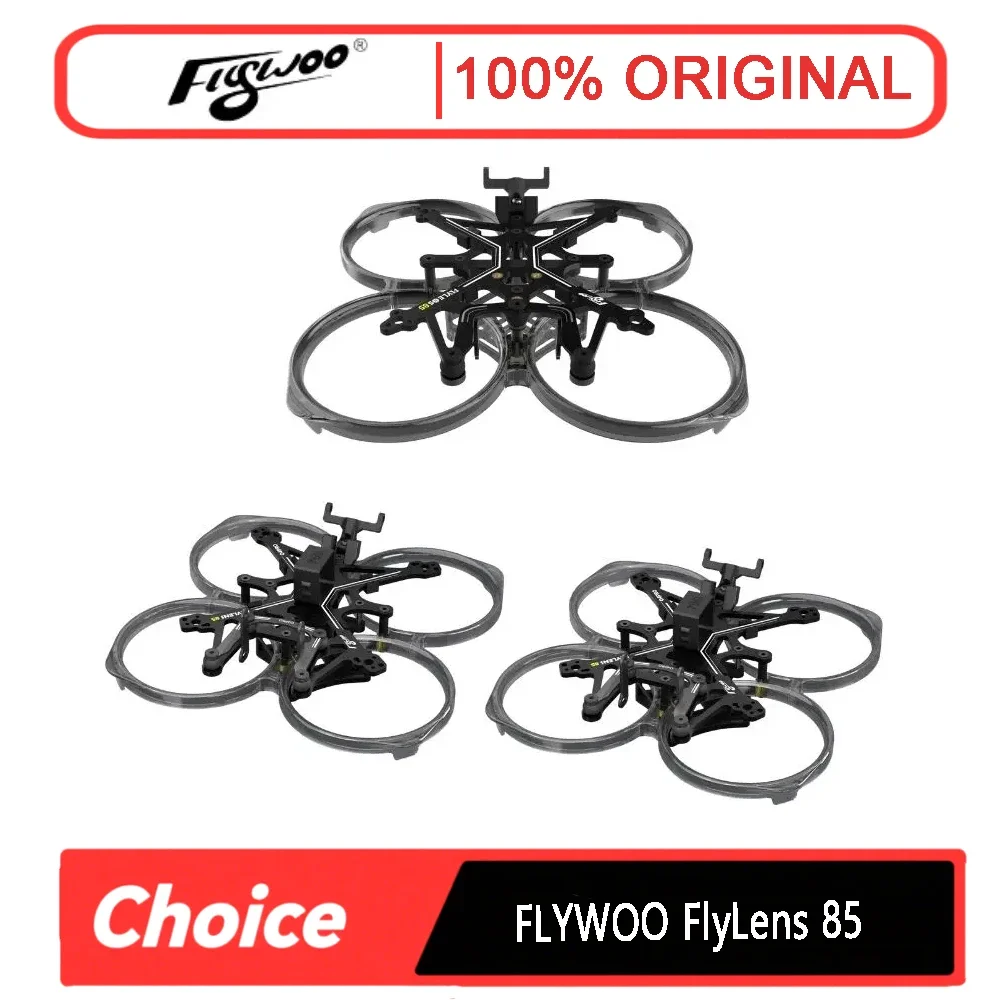 FLYWOO FlyLens 85 Frame Kit - 2-inch FPV Drone Frame, Compatible with O3ite/O4/O4PRO