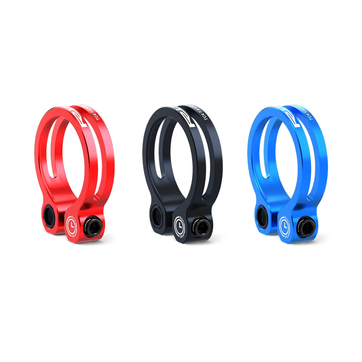 AliExpress RISK K86 Seat Clamp Mountain Bike Road Bike Aluminum Alloy Titanium Screw Lock Seat Clamp 31.8 Seat Rod Clamp 34.9mm