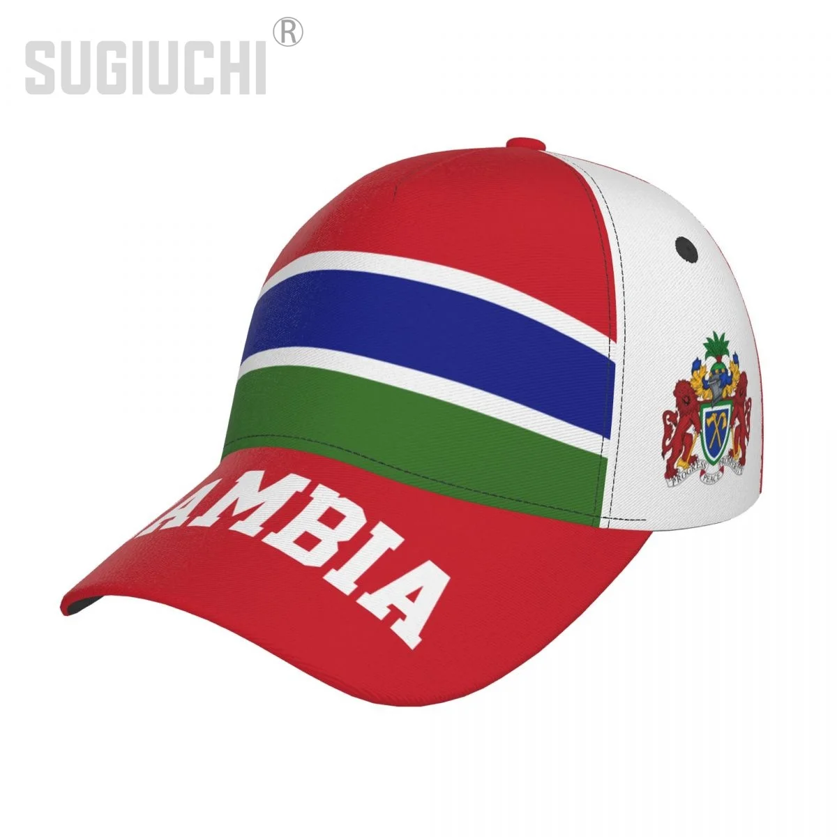 

Unisex Gambia Flag Gambian Adult Baseball Cap Patriotic Hat for Baseball Soccer Fans Men Women