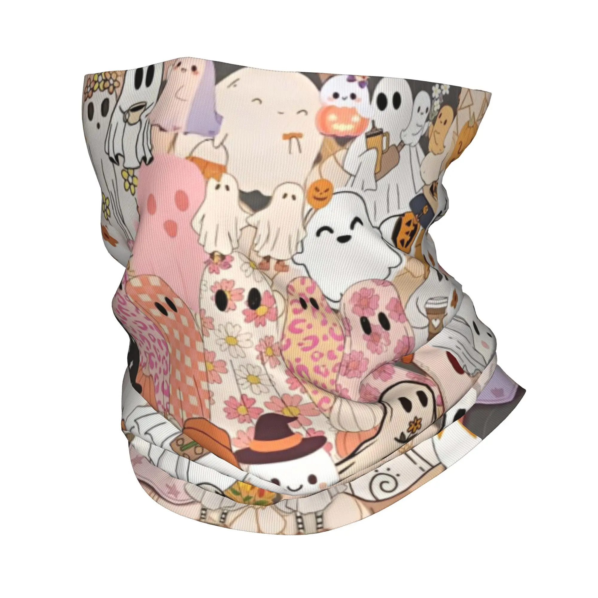 

Halloween Ghosts Bandana Neck Gaiter Printed Mask Scarf Warm Face Mask Outdoor Sports for Men Women Adult Breathable