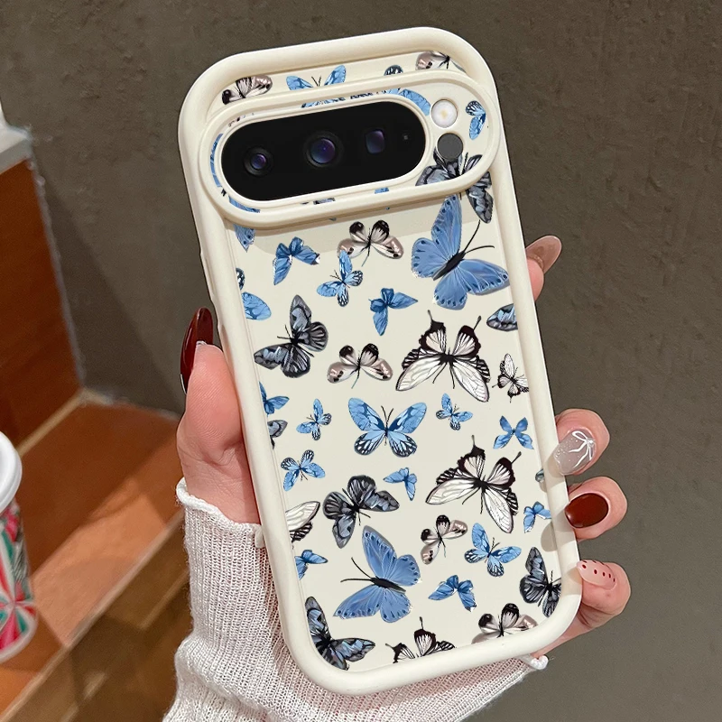 Маленький чехол с принтом бабочки для Google Pixel 8 9 7 Pro Pixel 9 Pro XL, мягкий силиконовый чехол из ТПУ для Google Pixel 7A 8A