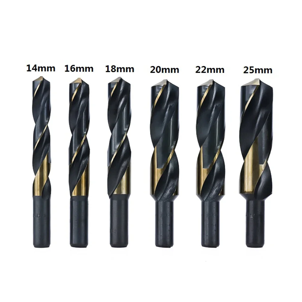 Reduced Shank Drill Bit 14-25mm Twist Hss Hole Cutter Metal 