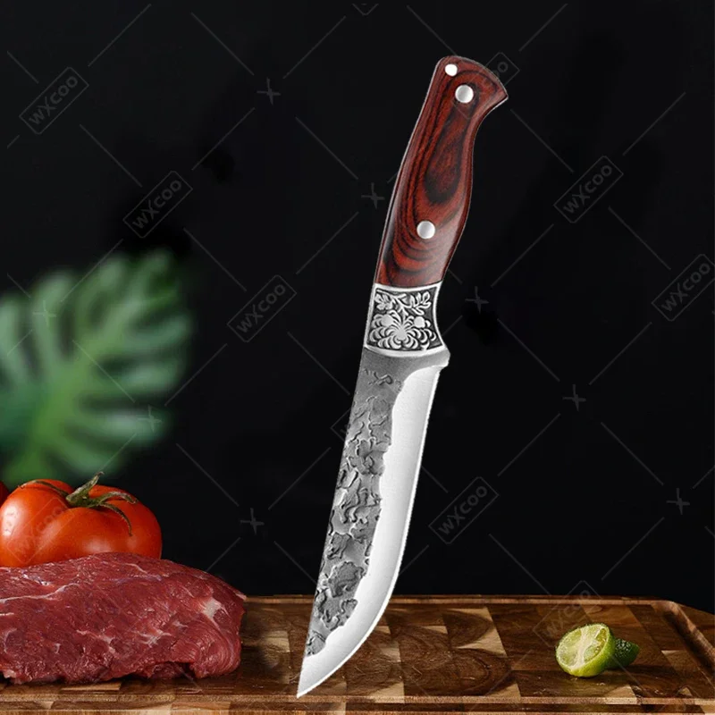 Professional Kitchen Knives Stainless Steel Knife Handmade Bone Cleaver Boning Chef Knife Peeling Fruit Forged Meat Cutting