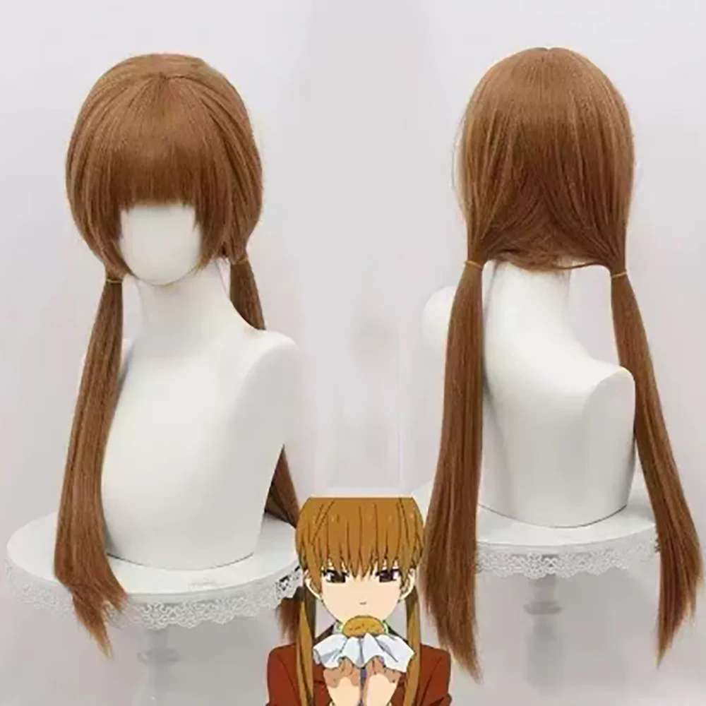 HAIRJOY Synthetic Hair My Little Monster Mizutani Shizuku Cosplay Wig Light Brown Long Straight Cosplay Wig Rose Net