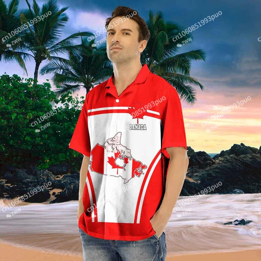 New Canada Custom Your Name Baseball Jersey Baseball T-shirt 3D Print Men's Shirt Casual Shirt Hip Hop Top