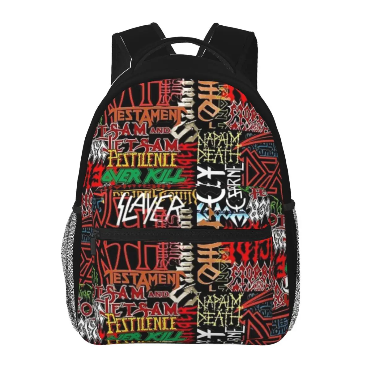 Metal Fest-mochila impermeable para hombre y mujer, bolsa trasera ultraligera para libros, 16 pulgadas