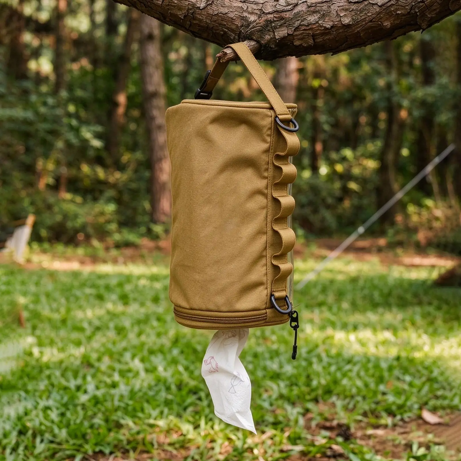 Waterproof Camping Toilet Paper Holder Oxford Tissue Roll Storage Portable Paper Towel Holder for Bathroom RV Camper, Car Home