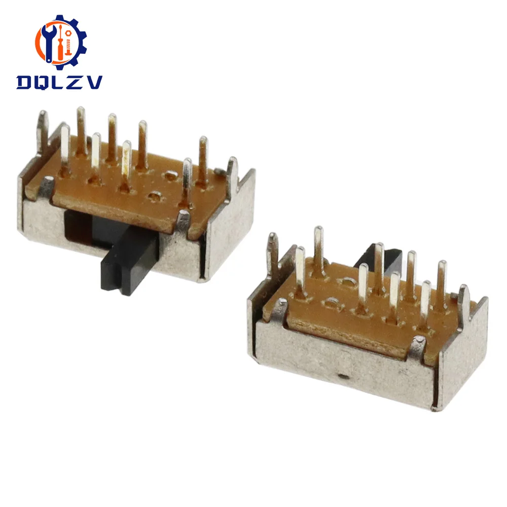 SK23D07 SK23D07VG4 8 Pin PCB 3 Position 2P3T DP3T Miniature Slide Switch Side Handle High 4mm